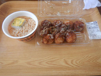 チキンラーメン たこ焼き